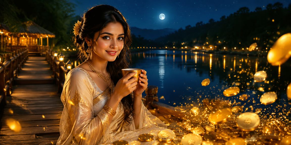 বান্দরবানে শাড়ি পরা একজন নারী jeeta লটারিতে নম্বর বাছাই করছেন