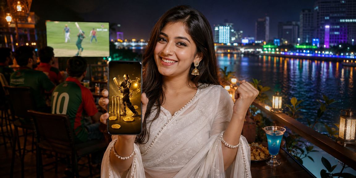 ঢাকায় ক্রিকেট বেটিং উপভোগ করছেন একজন ব্যবহারকারী